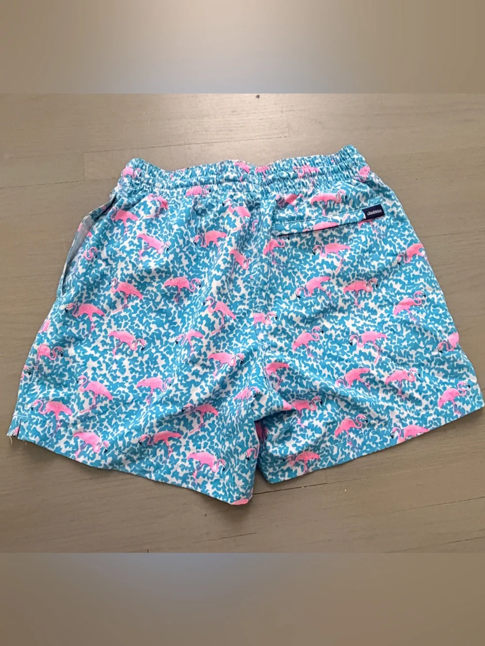 chubbies AXS Flamingo Pattern Swim trunks